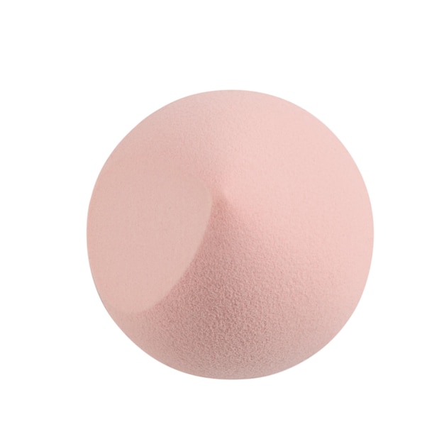Make-up spons roze op epmty achtergrond