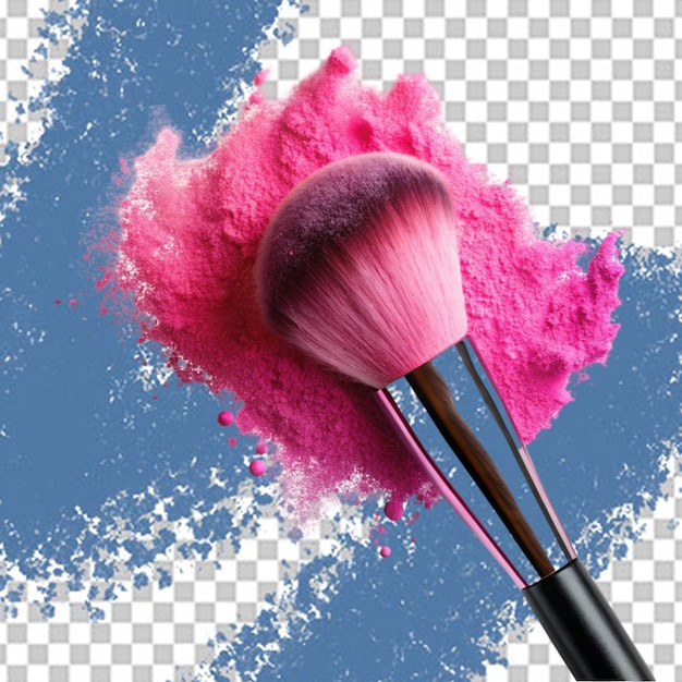 Makeup brush isolated on transparent background
