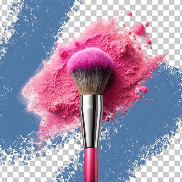 Makeup brush isolated on transparent background