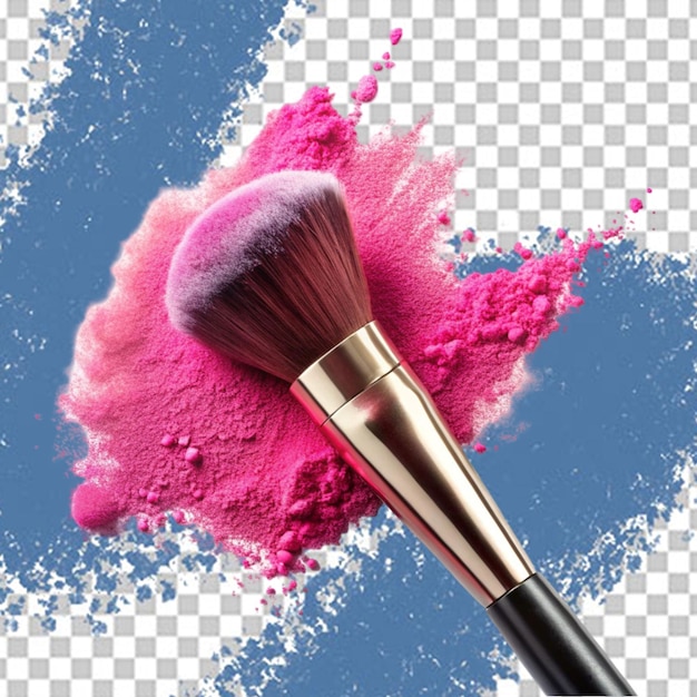 Makeup brush isolated on transparent background
