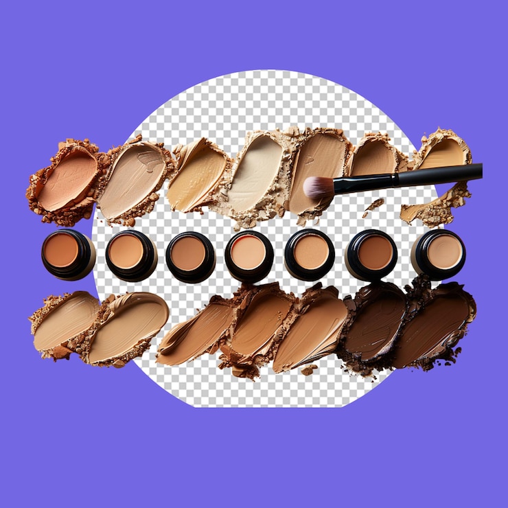 PSD makeup products poster