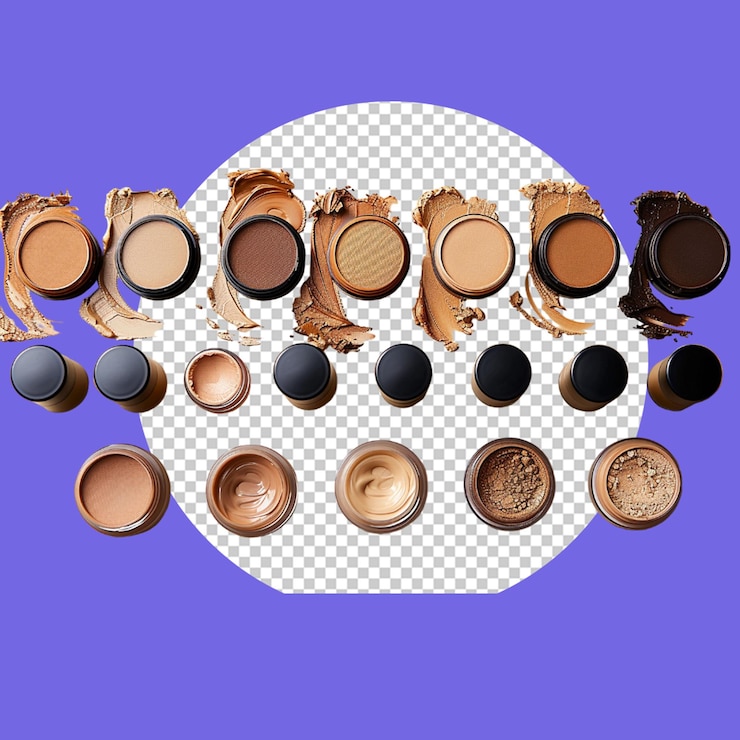 PSD makeup products poster