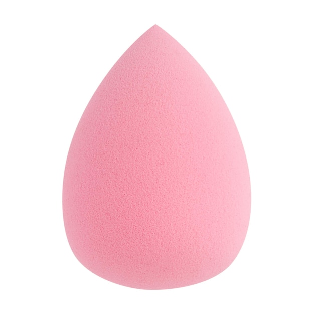 Makeup sponge pink on epmty background