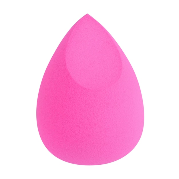 PSD makeup sponge pink on epmty background