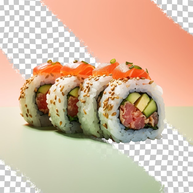 Maki roll from Philadelphia on a transparent background