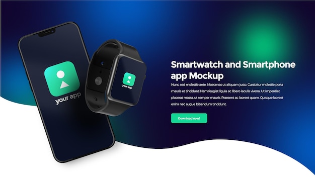 Makieta Aplikacji Na Smartfona I Smartwatcha