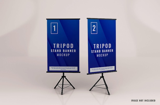 Makieta baneru stojącego na statywie do reklamy