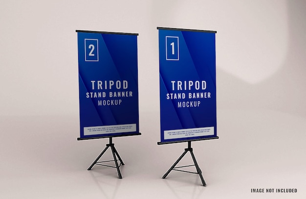 Makieta baneru stojącego na statywie do reklamy