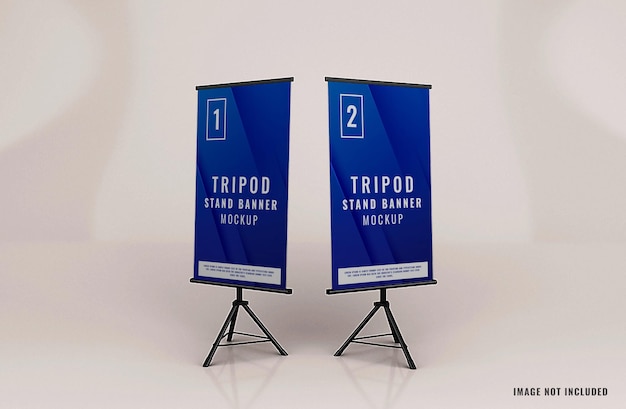 Makieta baneru stojącego na statywie do reklamy