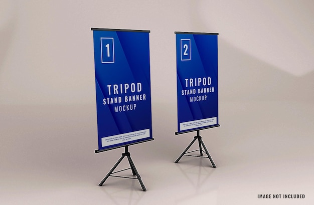 Makieta baneru stojącego na statywie do reklamy