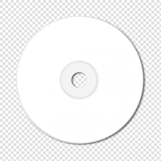 PSD makieta biały cd - dvd na białym tle