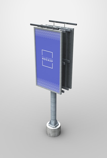Makieta billboardowa PSD o wysokiej rozdzielczości w orientacji pionowej z edytowalnymi warstwami