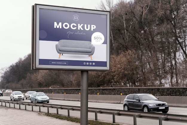 Makieta Billboardu Ulicznego Na Zewnątrz