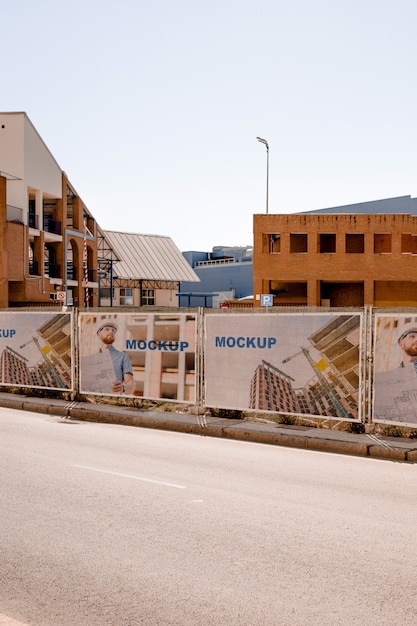 PSD makieta billboardu w środowisku miejskim