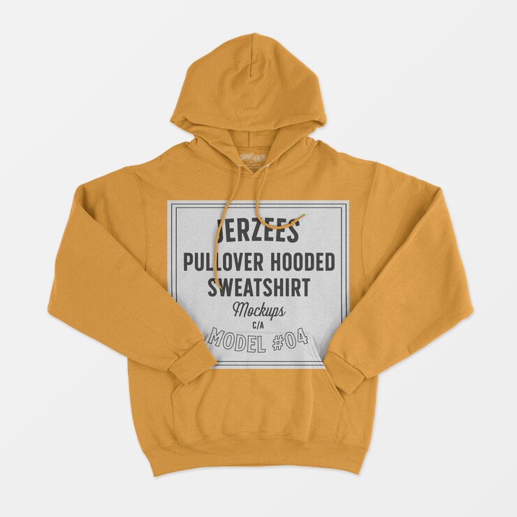 PSD makieta bluzy z kapturem jerzees