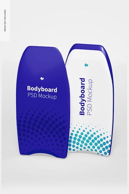 Makieta Bodyboard, Widok Z Przodu Iz Tyłu