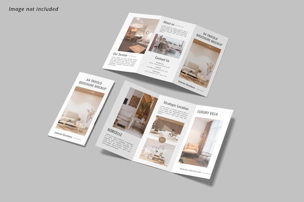 Makieta broszurowa A4 Trifold
