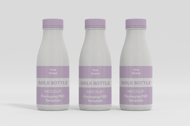 PSD makieta butelki mleka