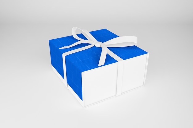 PSD makieta clean gift box