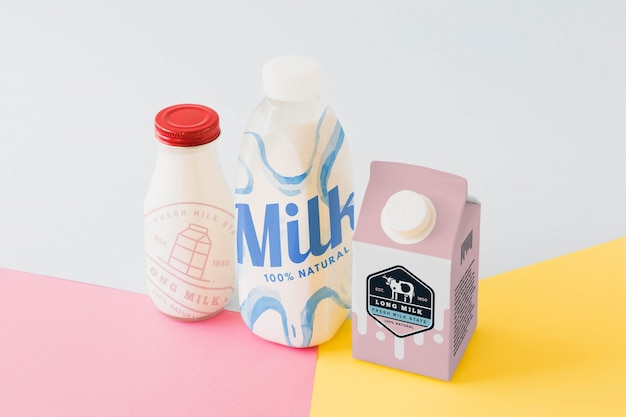 Makieta do pakowania mleka
