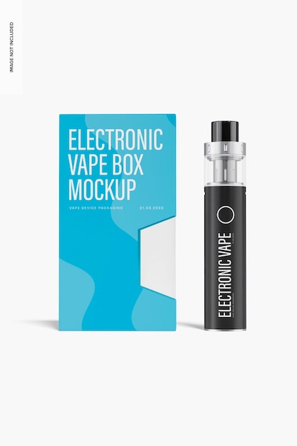 Makieta Elektronicznego Pudełka Na Długopis Vape, Widok Z Przodu