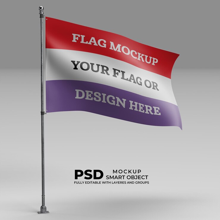 Makieta flagi PSD