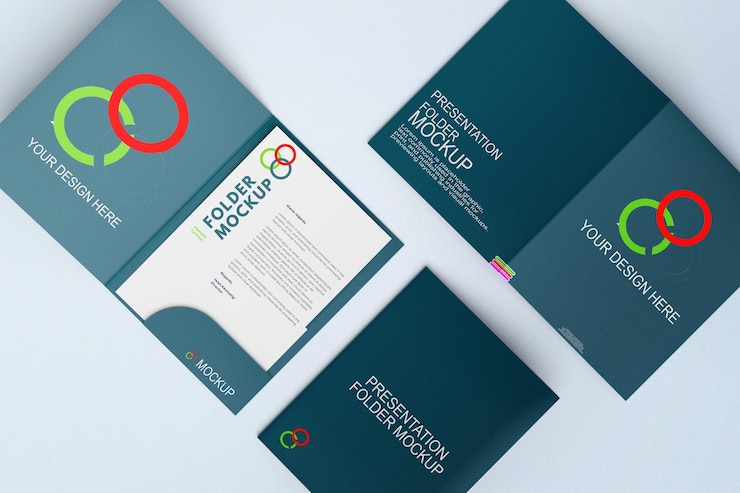 PSD makieta folderu prezentacji