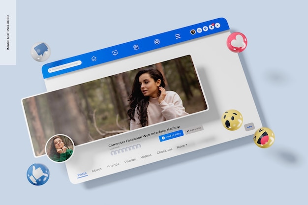 Makieta Interfejsu Sieciowego Facebooka Na Komputerze