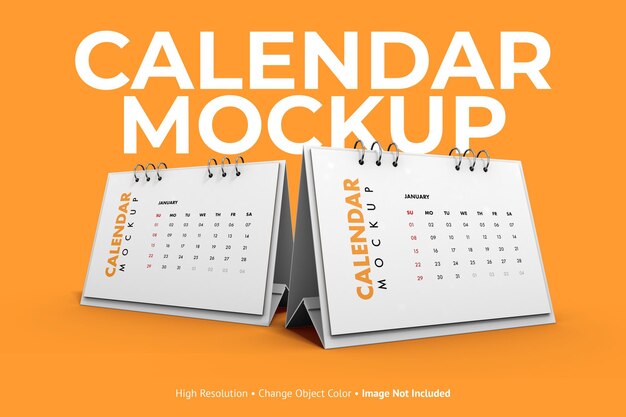 Makieta kalendarza biurkowego krajobrazu