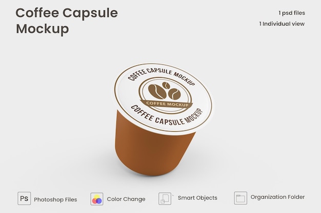 Makieta kapsułki kawy Coffee