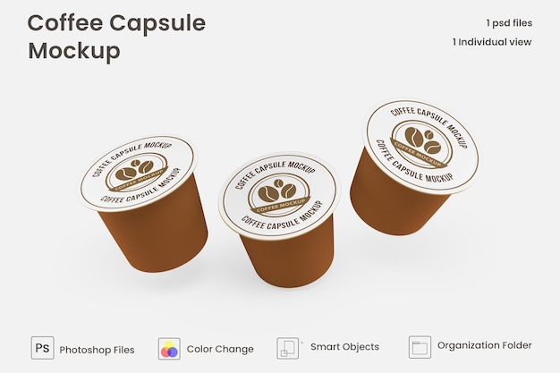 Makieta kapsułki kawy Coffee