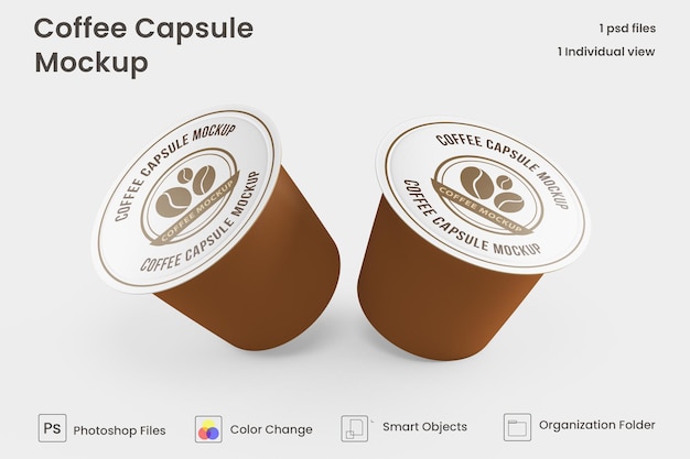 Makieta kapsułki kawy Coffee