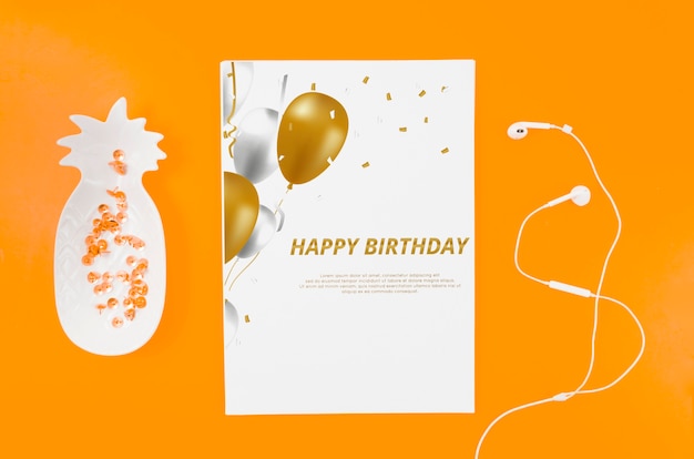 PSD makieta kartki urodzinowej