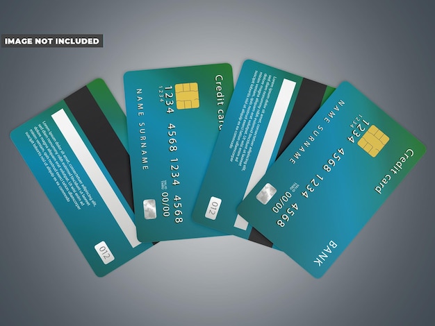 Makieta karty kredytowej debetowej