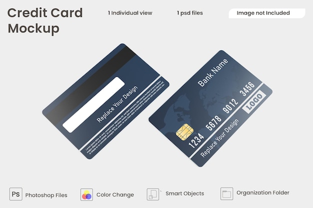 PSD makieta karty kredytowej