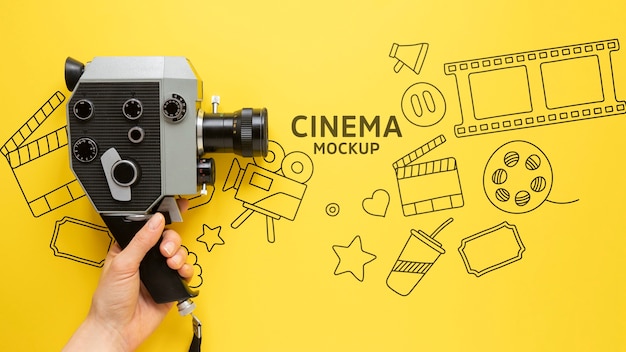 Makieta kino widok z góry