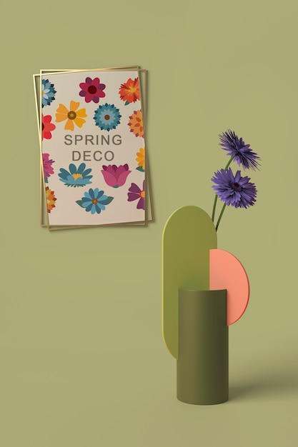 Makieta koncepcji wiosennej dekoracji
