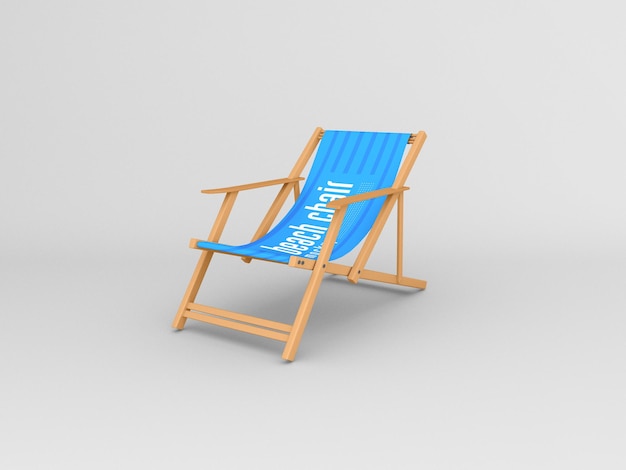 PSD makieta krzesła plażowego