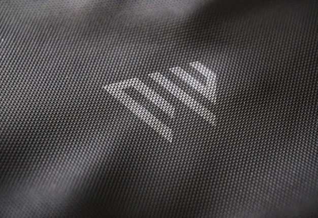 PSD makieta logo tekstury powierzchni włókna