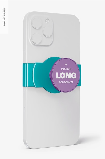 Makieta Long Popsocket, Widok Z Lewej Strony