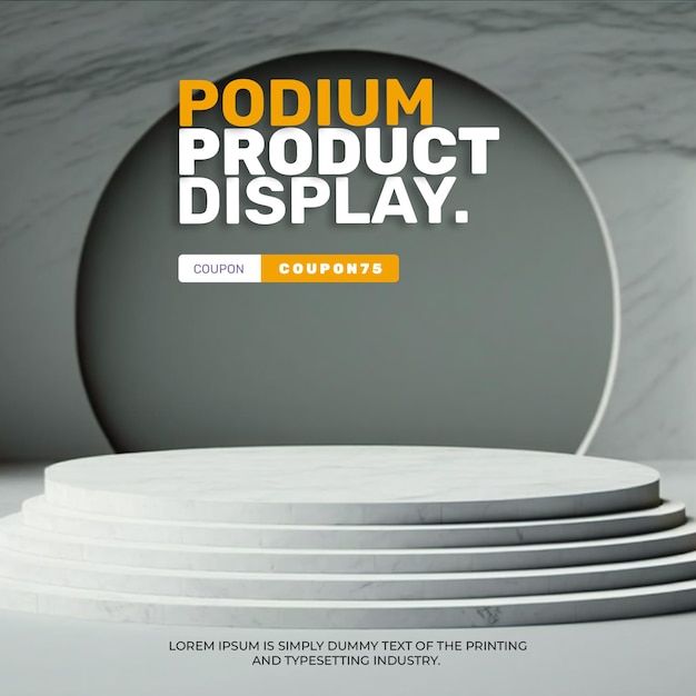 makieta luksusowego marmurowego podium do prezentacji produktu, prezentacja produktu