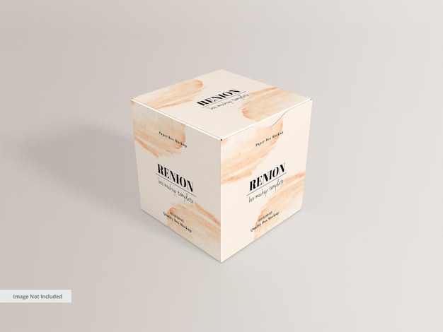 Makieta marki prostokątnego produktu kosmetycznego