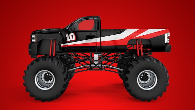 PSD makieta monster trucka