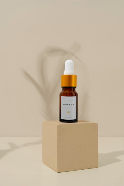 Makieta naturalnych produktów kosmetycznych do samodzielnej pielęgnacji