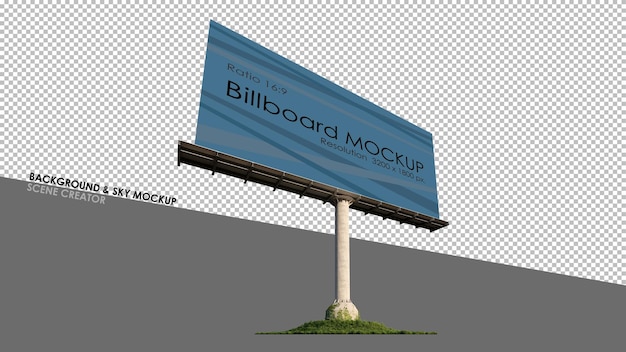 Makieta Obrazu Renderowania 3d Samodzielnego Billboardu