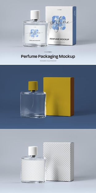 PSD makieta opakowań perfum