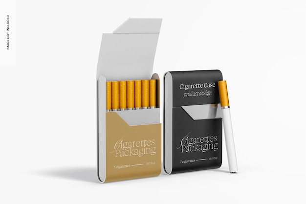 PSD makieta papierośnicy