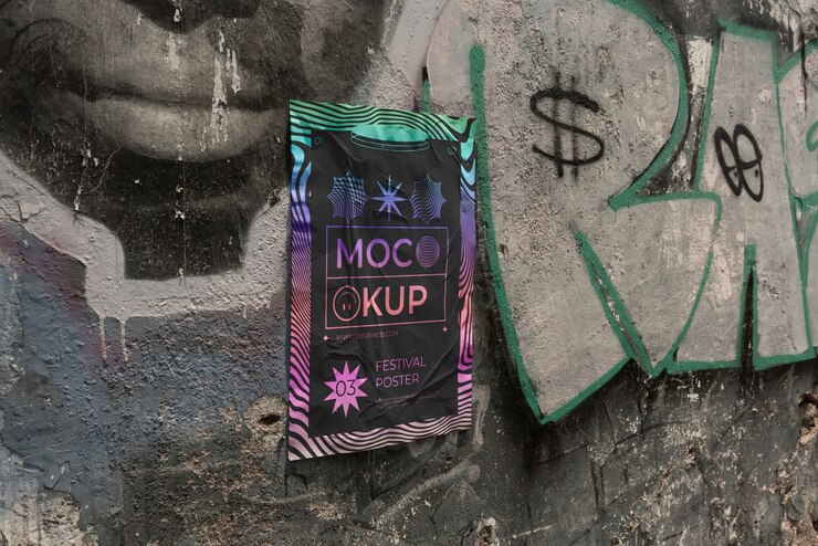 PSD makieta plakatu festiwalu