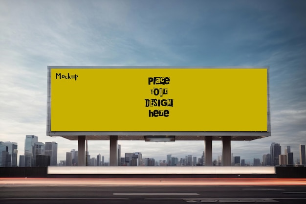 Makieta Reklamowa Billboardowa Premium Psd Z Nowoczesnym Budynkiem