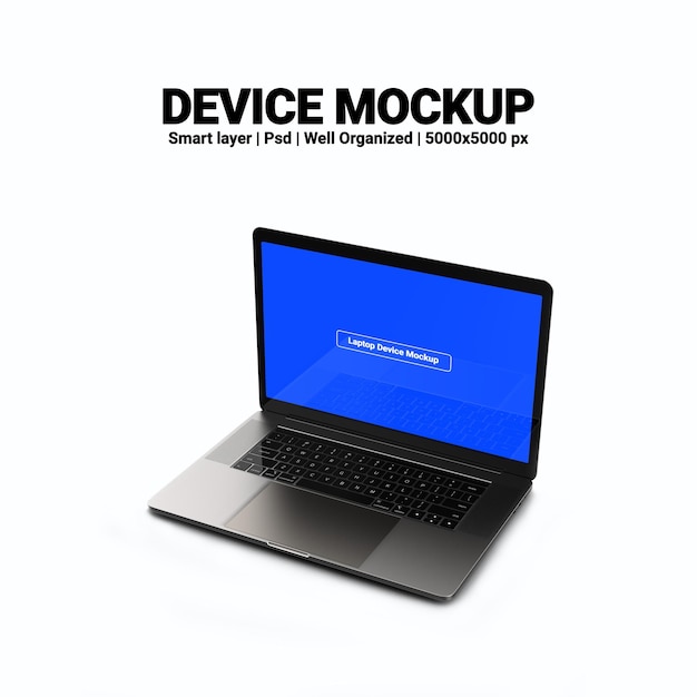 Makieta Renderowania 3d Ekranu Laptopa Notebooka Z Edytowalnym Projektem I Przezroczystym Tłem